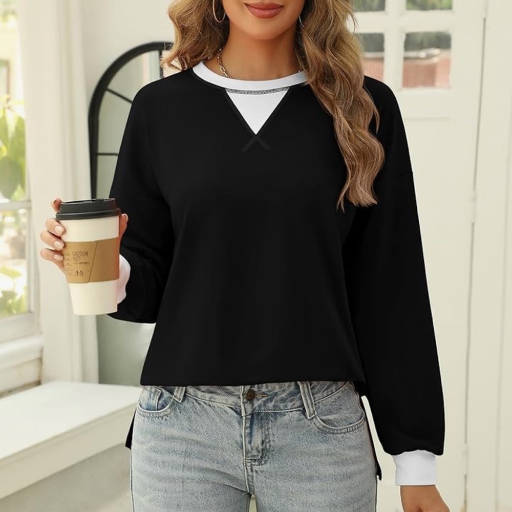 Black and White Women's Top